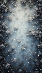 Intricate black and white snow overlay texture, high contrast, perfect for adding a wintery feel to designs.