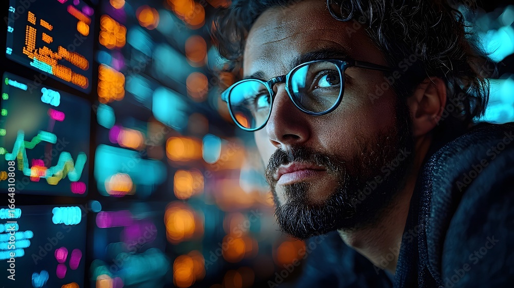 Aufkleber financial fraud expert using advanced analytics to detect unusual spending patterns