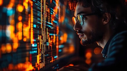 Financial fraud expert using advanced analytics to detect unusual spending patterns