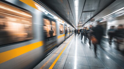 Fototapeta premium Subway commuter