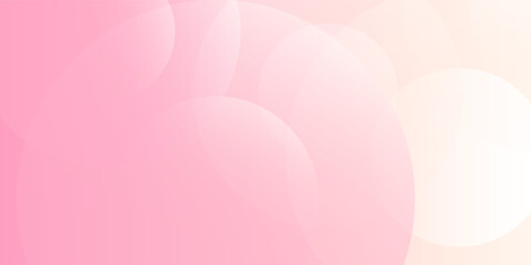 Abstract pastel colorful pink and yellow gradations. Circle effect style geometric abstract background simple. vector illustration