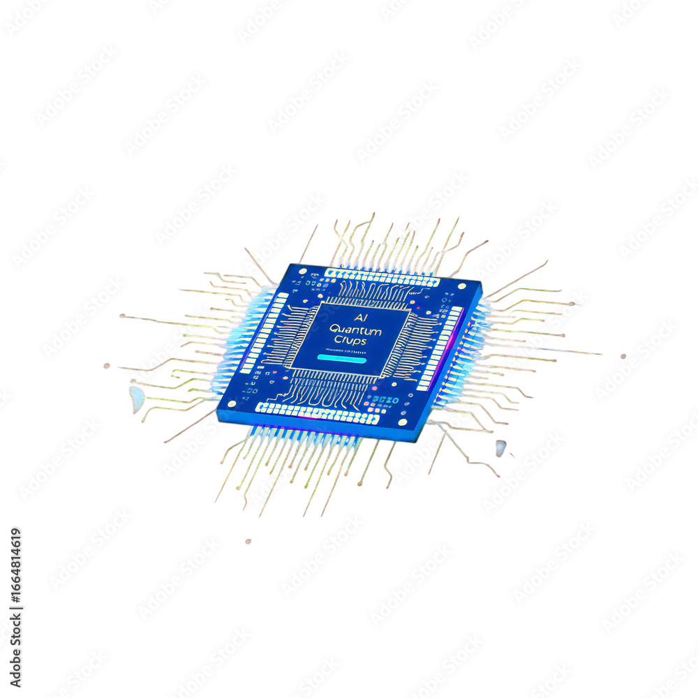 Poster advanced quantum chip exploring the frontiers of artificial intelligence and high-performance comput