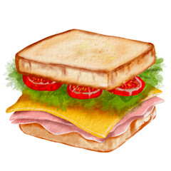 Sandwich with tomato and cheese2