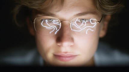 Scientist analyzing plasmid map on computer screen for genetic research and biotechnology development