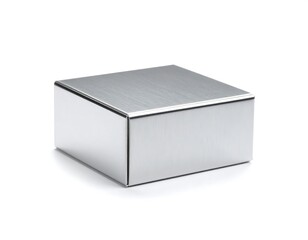 Fototapeta premium Polished, square, metal box