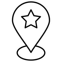 Obraz premium Favorite Outline Icon