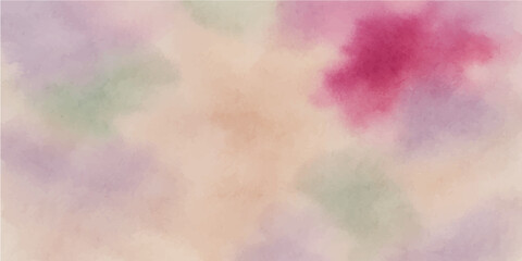 Sunset watercolour sky with orange, pink, and blue clouds and artistic textured backdrop