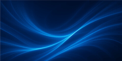 Abstract blue wave background with smooth flowing light and textured design