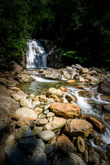 Hiking to the Kuenser Waterfall near Dorf Tirol - Meran South- Tyrol