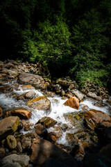 Hiking to the Kuenser Waterfall near Dorf Tirol - Meran South- Tyrol