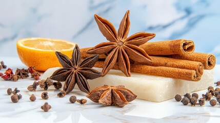 Aromatic Spices and Citrus for Culinary Inspiration and Flavor