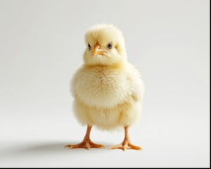 Obraz premium Baby duck isolated in a studio photo