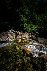Hiking to the Kuenser Waterfall near Dorf Tirol - Meran South- Tyrol