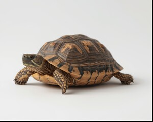 Obraz premium Turtle isolated in a studio photo