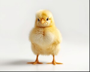 Obraz premium Baby duck isolated in a studio photo