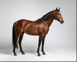 Obraz premium Horse isolated in a studio photo