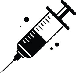 Syringe Injection Vector Illustration in a Clinical Environment with a Flat Cartoon Style Viewpoint for Health Awareness Concepts