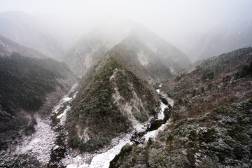 徳島県祖谷峡ひの字渓谷