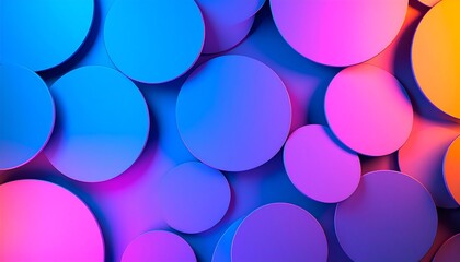 Colorful Abstract Circle Background.