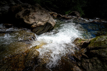 Hiking to the Kuenser Waterfall near Dorf Tirol - Meran South- Tyrol