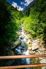 Hiking to the Kuenser Waterfall near Dorf Tirol - Meran South- Tyrol