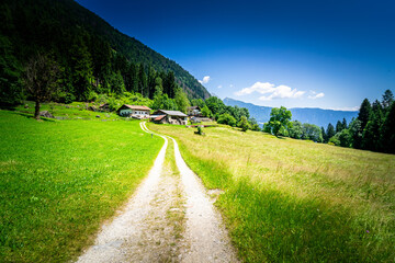 Hiking to the Kuenser Waterfall near Dorf Tirol - Meran South- Tyrol