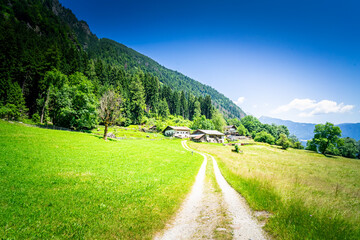 Hiking to the Kuenser Waterfall near Dorf Tirol - Meran South- Tyrol