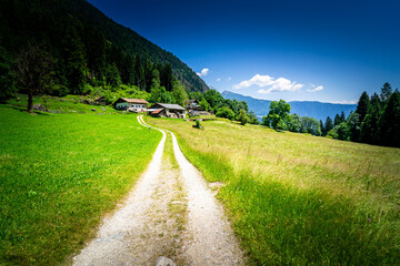 Hiking to the Kuenser Waterfall near Dorf Tirol - Meran South- Tyrol