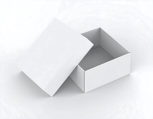 Empty white square box