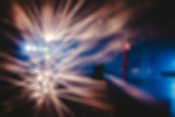 Blurred Bokeh Lights on Dark Background	