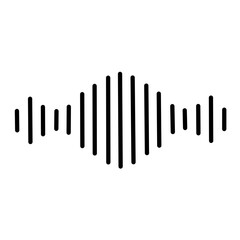 Podcast sound waves vector