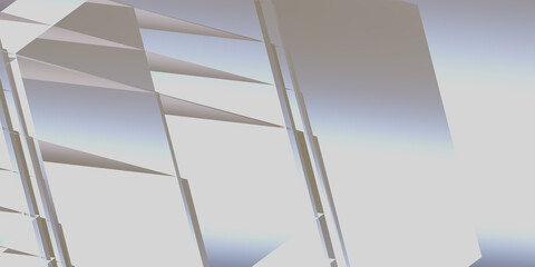 Obraz premium Abstract pattern of geometric forms. 3d render. 