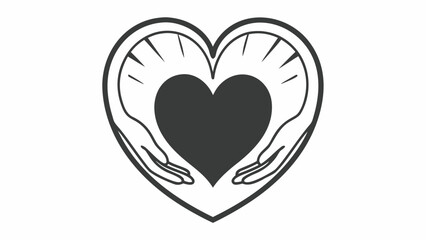 heart with wings vector illustration