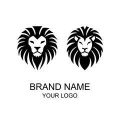 lion head vector logo design,...