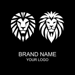 lion with a two-headed logo.eps