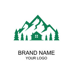 mountains real estate logo te...
