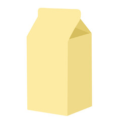 Blank Milk Carton PNG Transparent – Beverage Packaging Clipart