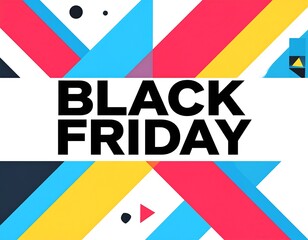 Colorful Black Friday sale graphic