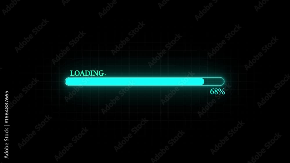 Poster abstract pie chart with 100 percent 100% pie chart percentage animation, 0 to 100% circle round donu