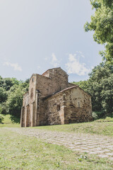 Fototapeta premium roman catholic church of St.Michael of Lillo in Oviedo, Asturias, Spain