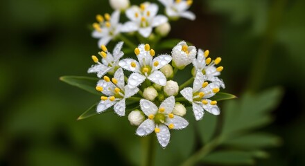 White Blossoms on Branch