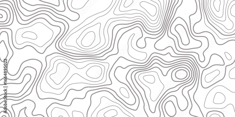 Poster abstract design with seamless pattern with lines topographic map. geographic mountain relief. retro 