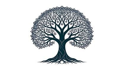 Ornate stylized tree graphic