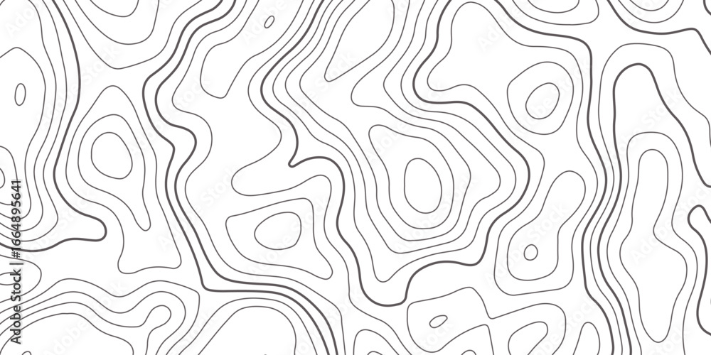 Poster abstract design with seamless pattern with lines topographic map. geographic mountain relief. retro 