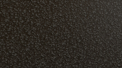 Gritty dark asphalt texture background, showcasing the rugged and uneven surface composed of small stone-like particles, ideal for industrial, urban, or abstract design projects