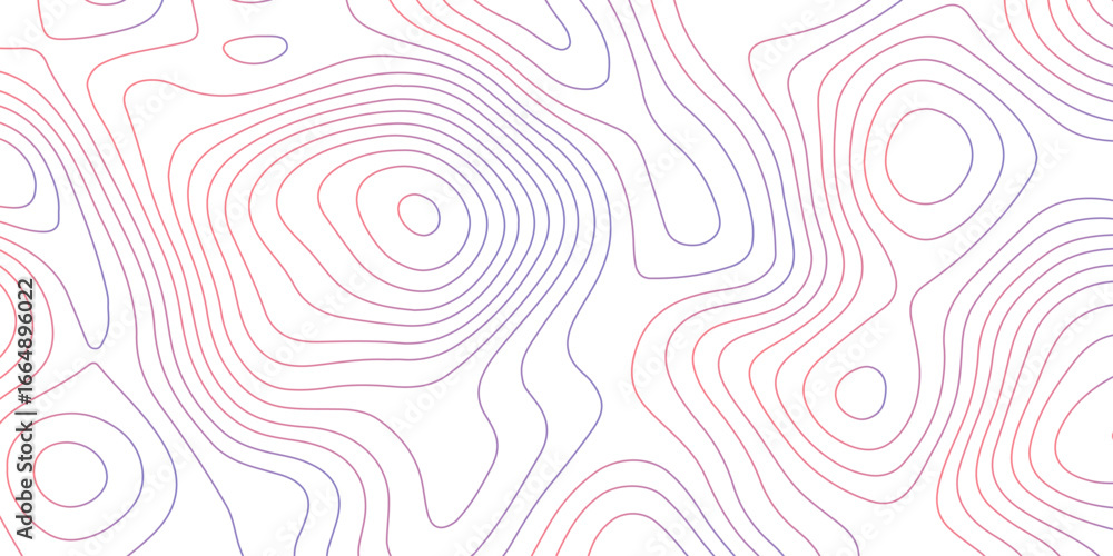 Poster abstract design with seamless pattern with lines topographic map. geographic mountain relief. retro 