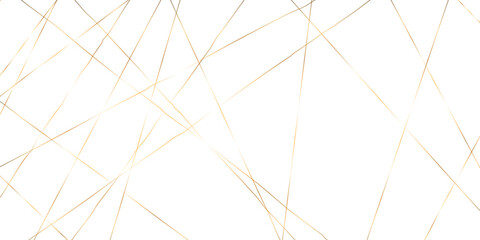 Abstract gold lines on transparent background. random chaotic lines abstract geometric patterns of modern design. geometric design created using light colorful digital net web line technology.