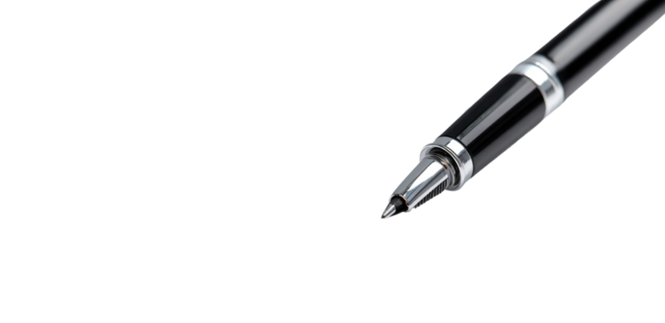 Close-up of a black pen tip (1)