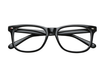 Black eyeglasses with rectangular frames (2)
