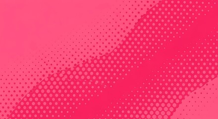 Abstract retro background with a vibrant pink comic book style halftone dot pattern for modern design projects